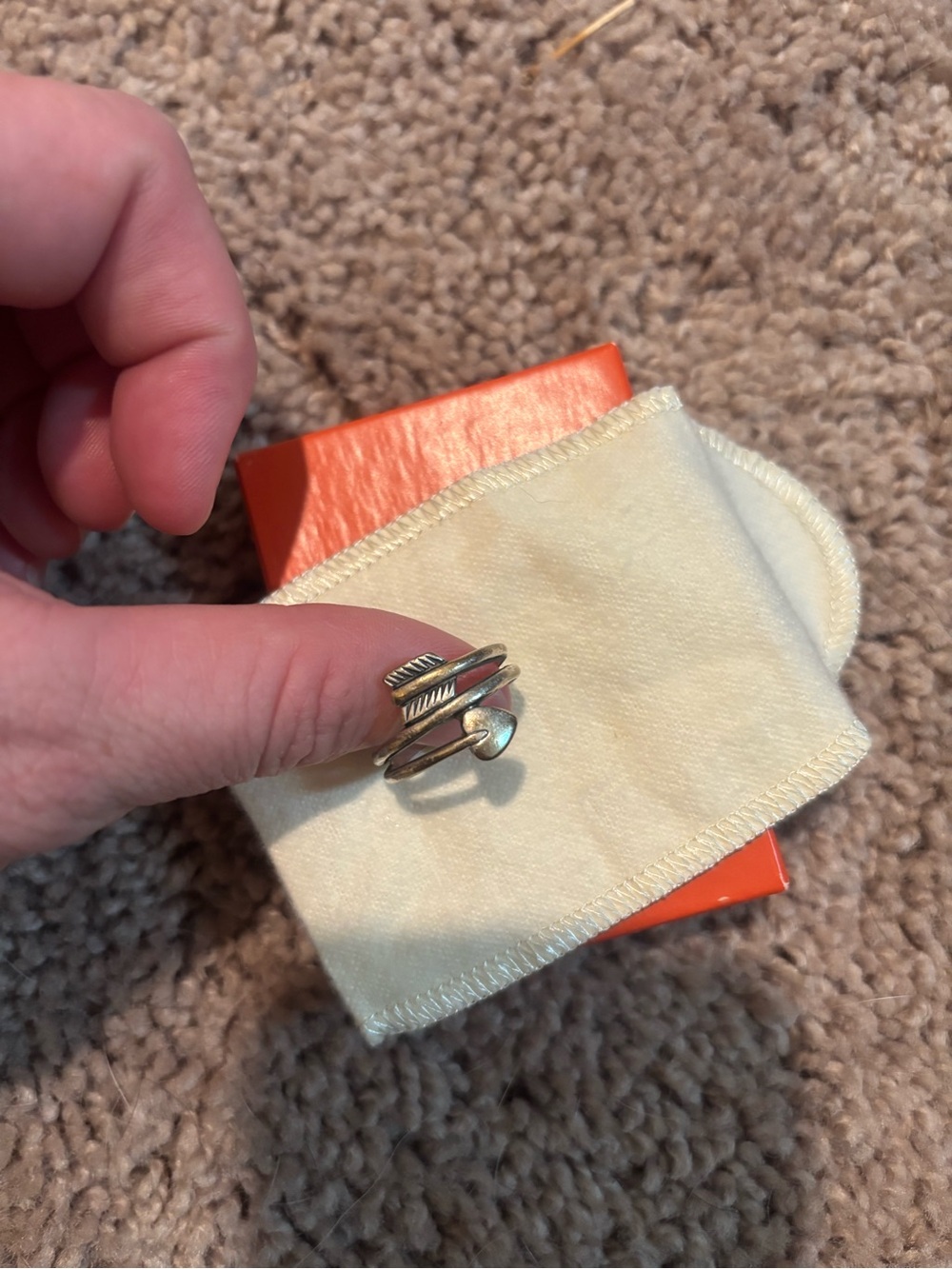 James Avery arrow ring size 8 - Picture 3 of 3
